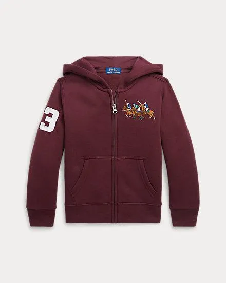 Triple-Pony Fleece Full-Zip Hoodie