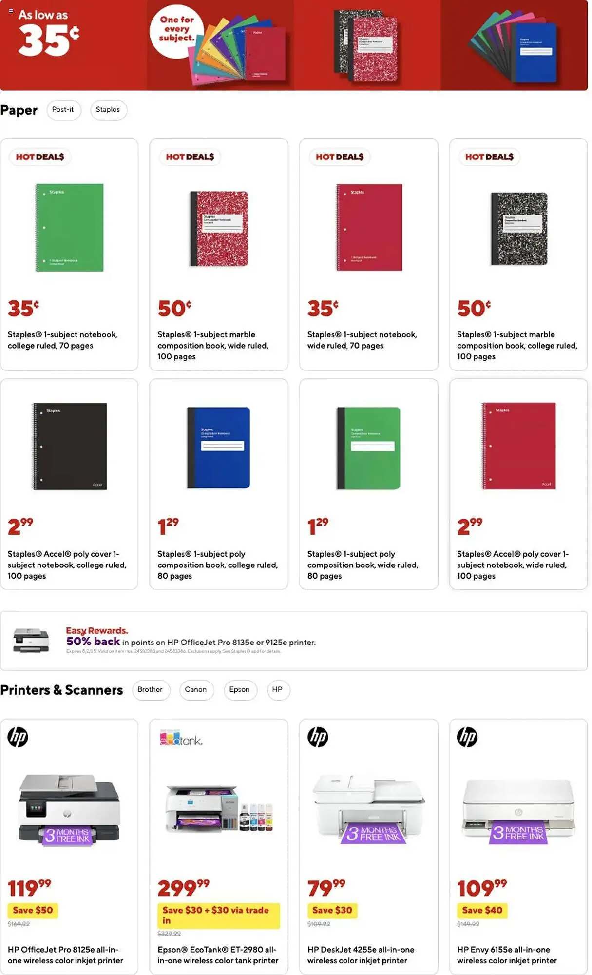 Weekly ad Staples Weekly Ad from August 3 to August 10 2025 - Page 5