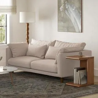 Leo 84.5" Slipcover Sofa - Shell Ivory