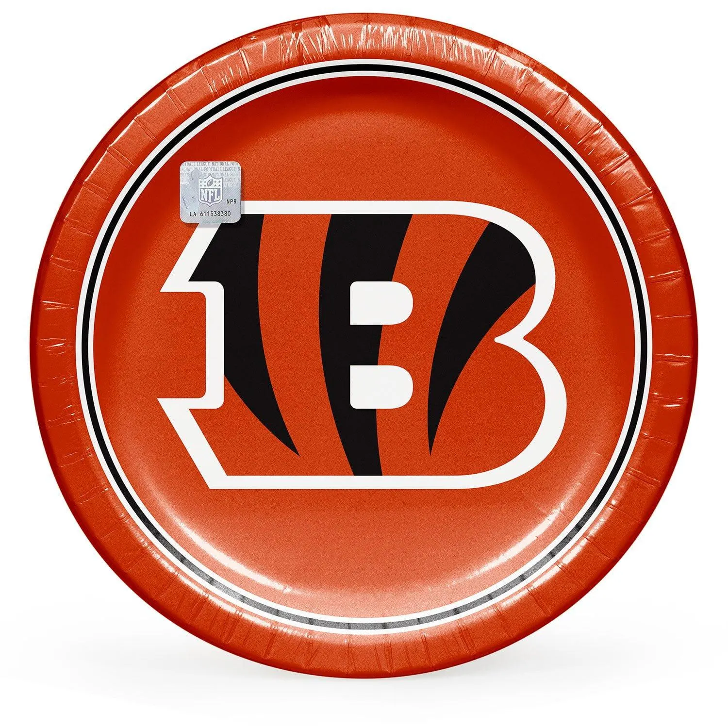 Cincinnati Bengals NFL Round Paper Plates, 10", 85 ct.
