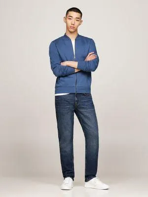 Baseball Collar Zip Sweatshirt