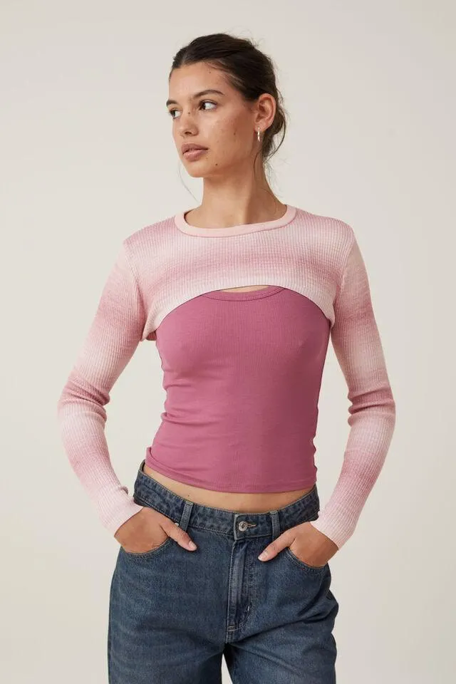 Rib Pullover Shrug