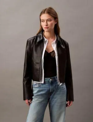 Faux Leather Jacket