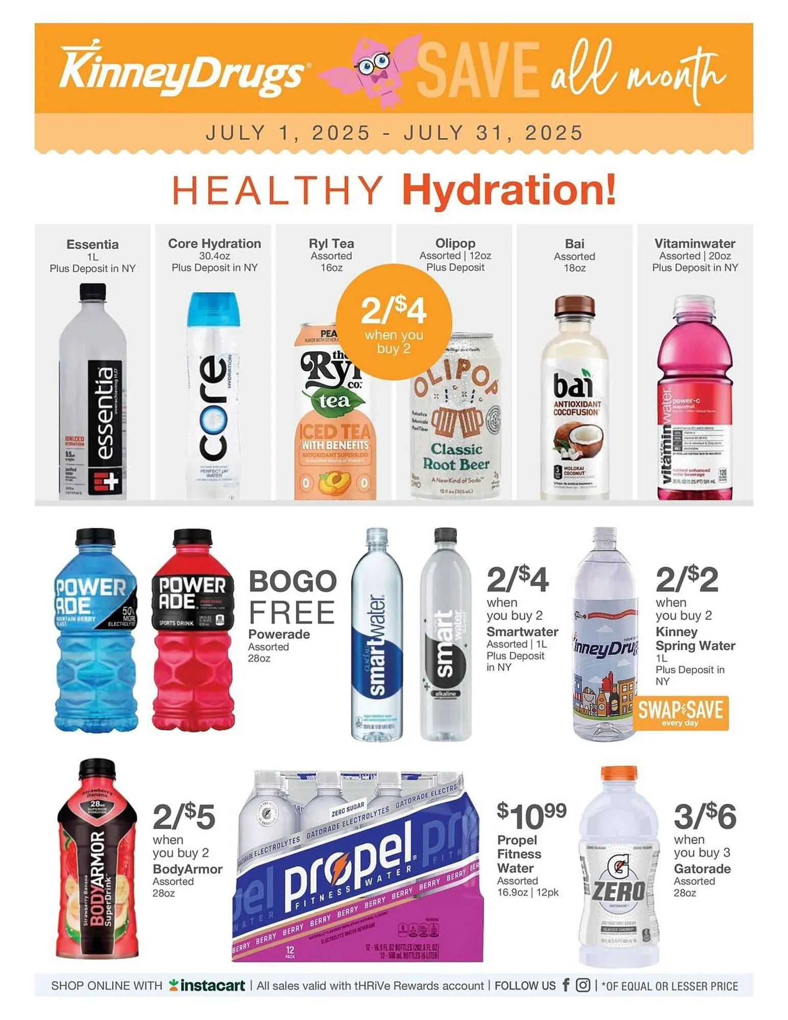 Weekly ad Kinney Drugs Weekly Ad from July 1 to July 31 2025 - Page 1