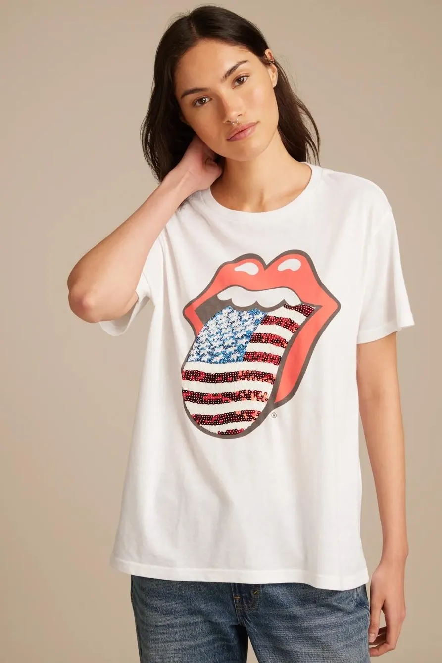 rolling stones american flag boyfriend tee