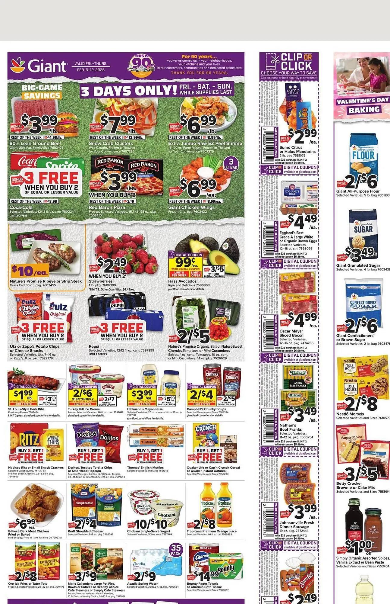 Giant Food weekly ad - 1