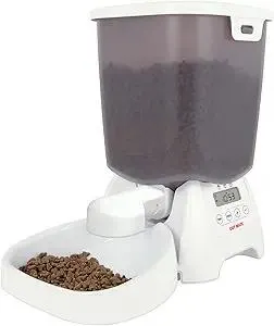 Cat Mate C3000 Automatic Dry Food 3-Meal Feeder, BPA Free for Cats & Small Dogs