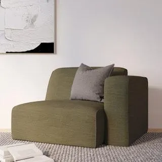 Sanna 46" Right Arm Module - Magnet Green