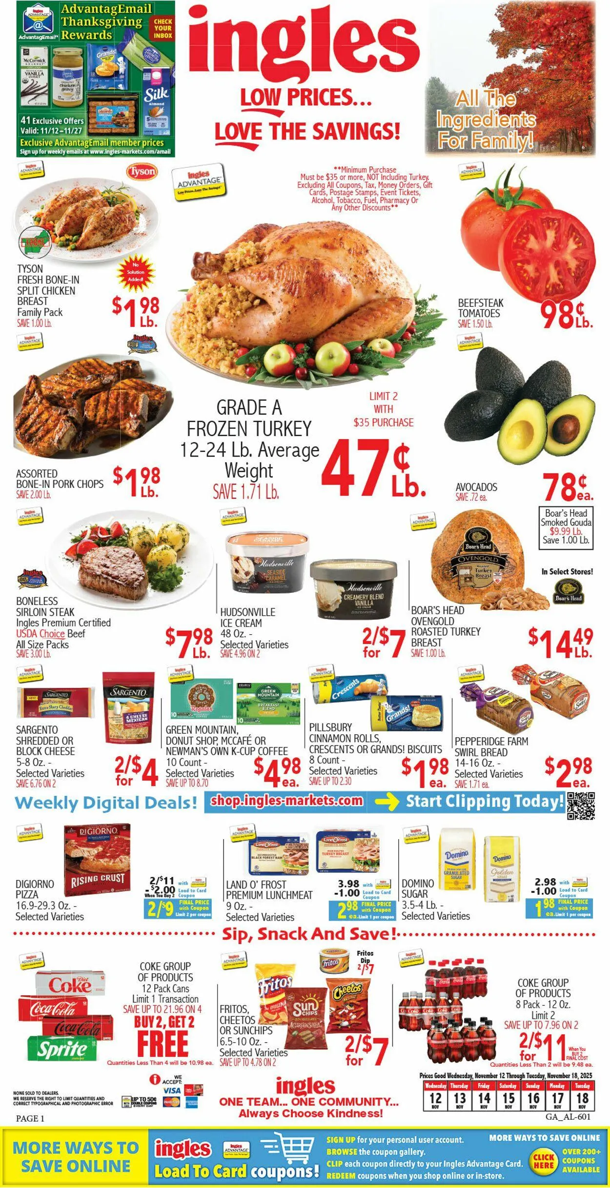 Weekly ad Ingles Current weekly ad from November 12 to November 18 2025 - Page 1