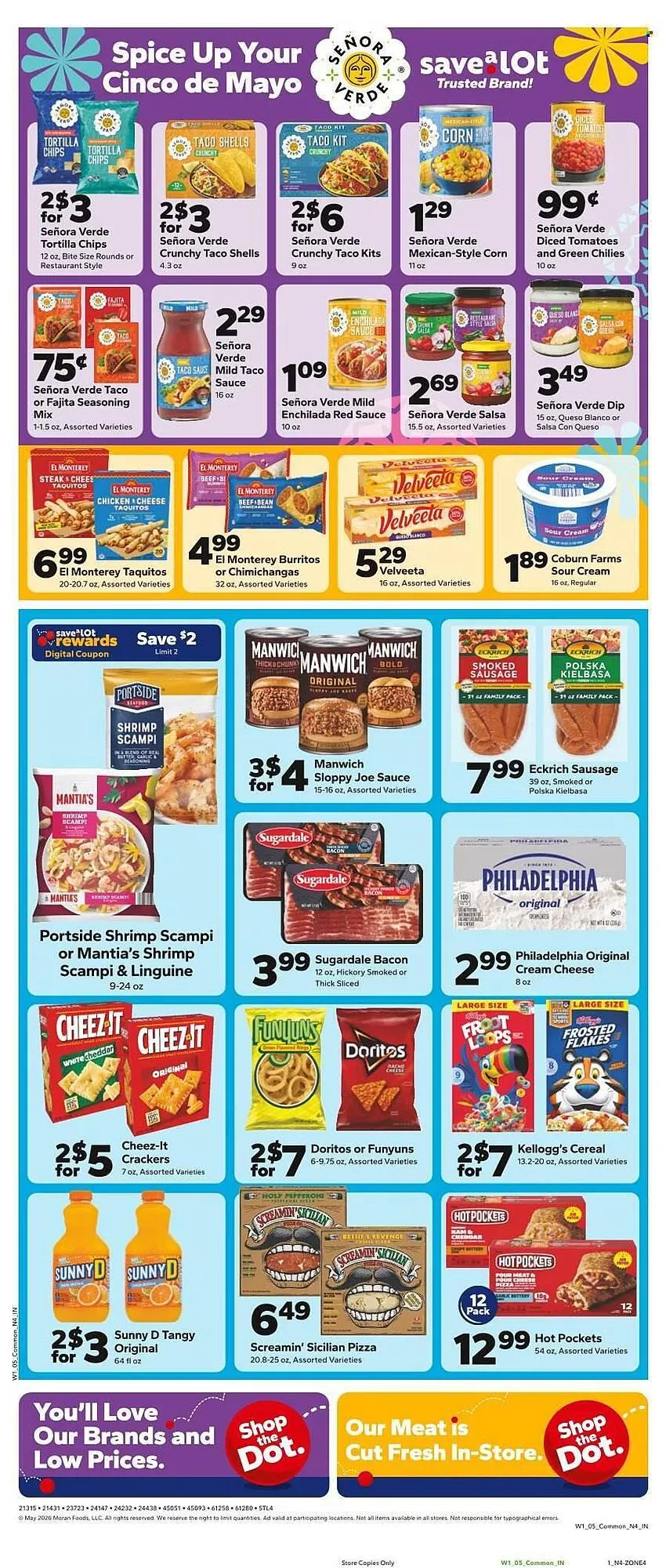 Weekly promotion Save a Lot weekly ad spanning from April 29 to May 5 2026 - Page 2 for Catalogue 365