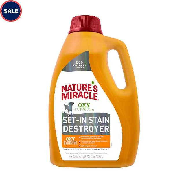 Nature's Miracle Oxy Formula Stain & Odor Removers For Dog, 1 Gallon