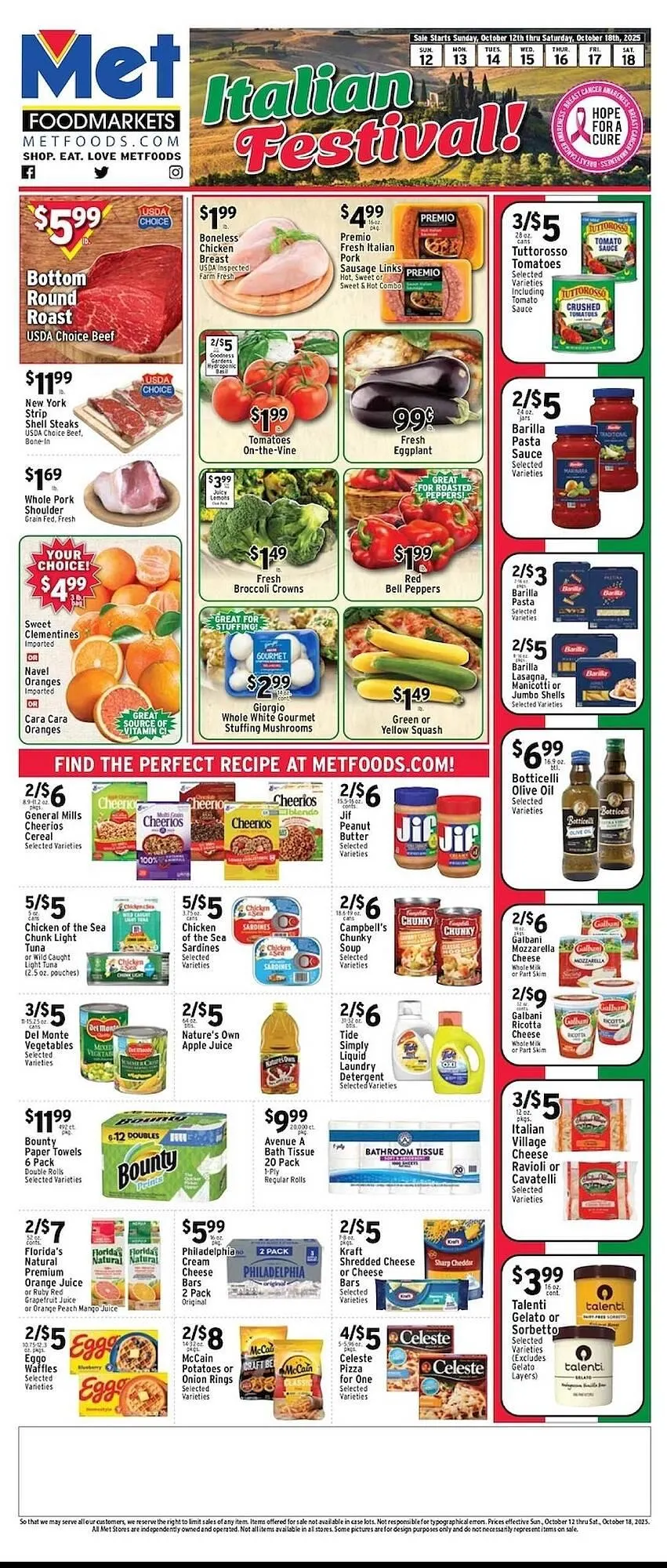 Weekly ad Met Foodmarkets weekly ad from October 12 to October 18 2025 - Page 1