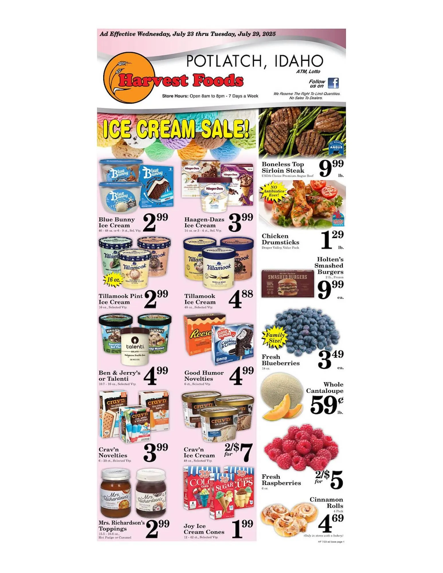 Harvest Foods ad - 1