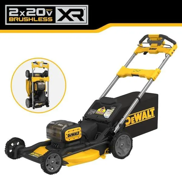 2x20V MAX 21 in. Cordless Battery Powered Self Propelled Lawn Mower Kit with (2) 10 Ah Batteries and Chargers