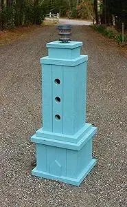 Woodworking Plans for a 4 ft. Lawn Lighthouse Made Out of 2 x 4's. Removable Body with Base Compartment. DIY Instruction Guide Includes Photos at Every Step. Woodworking Plans mailed to You on CD.