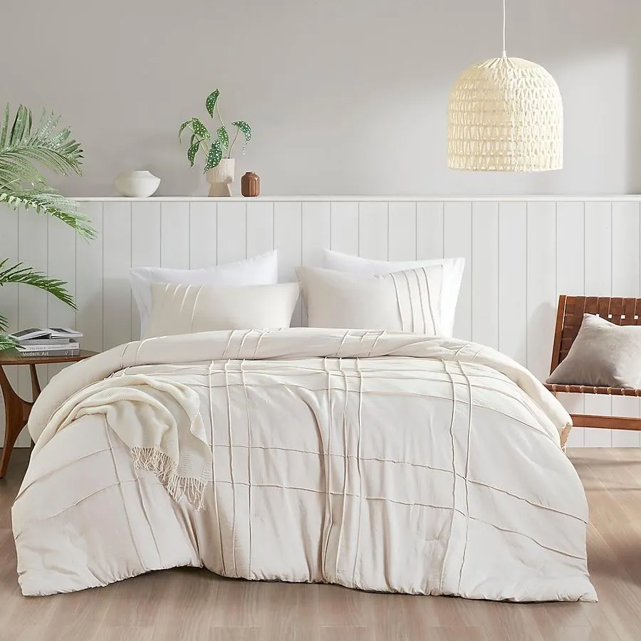 510 Design Neutral Solid King Comforter Microfiber