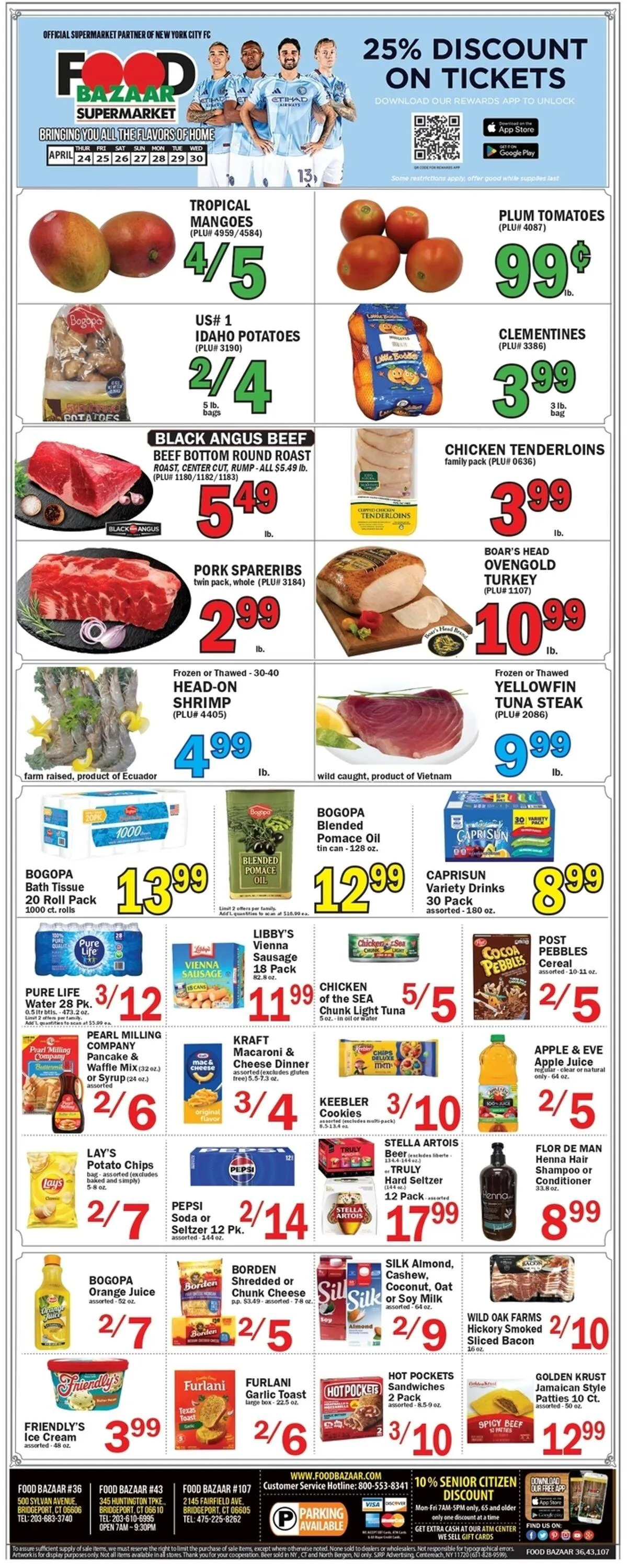 Weekly ad Food Bazaar Current weekly ad from April 24 to April 30 2025 - Page 1