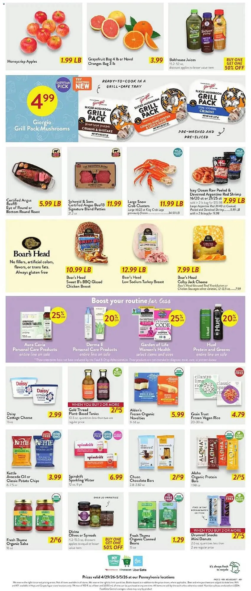 Weekly promotion Fresh Thyme weekly ad spanning from April 29 to May 6 2026 - Page 5 for Catalogue 365