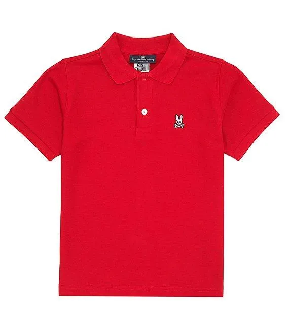 Little/Big Boys Short Sleeve Essential Polo Collared Shirt