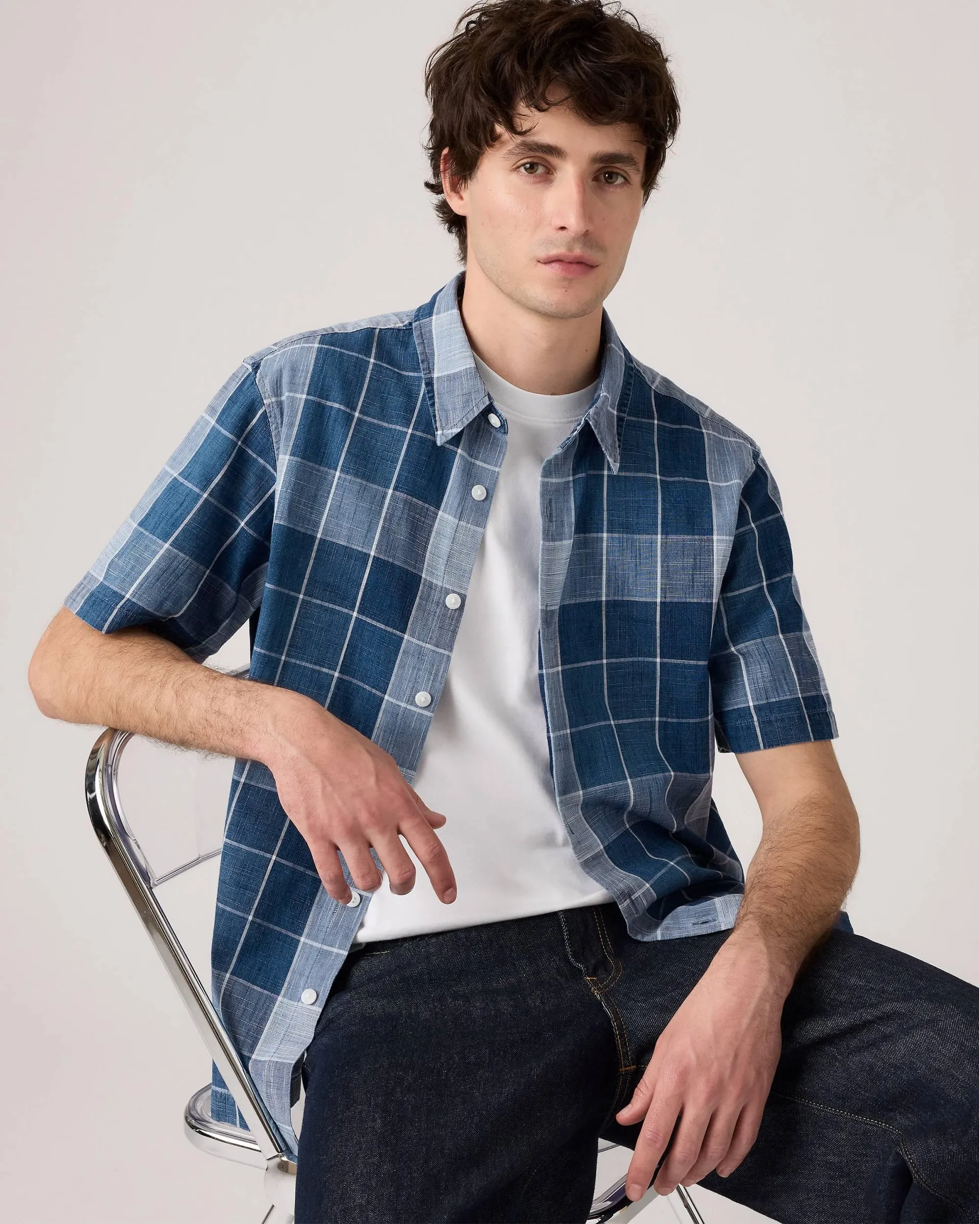 Luru Boxy Cropped Short Sleeve Shirt