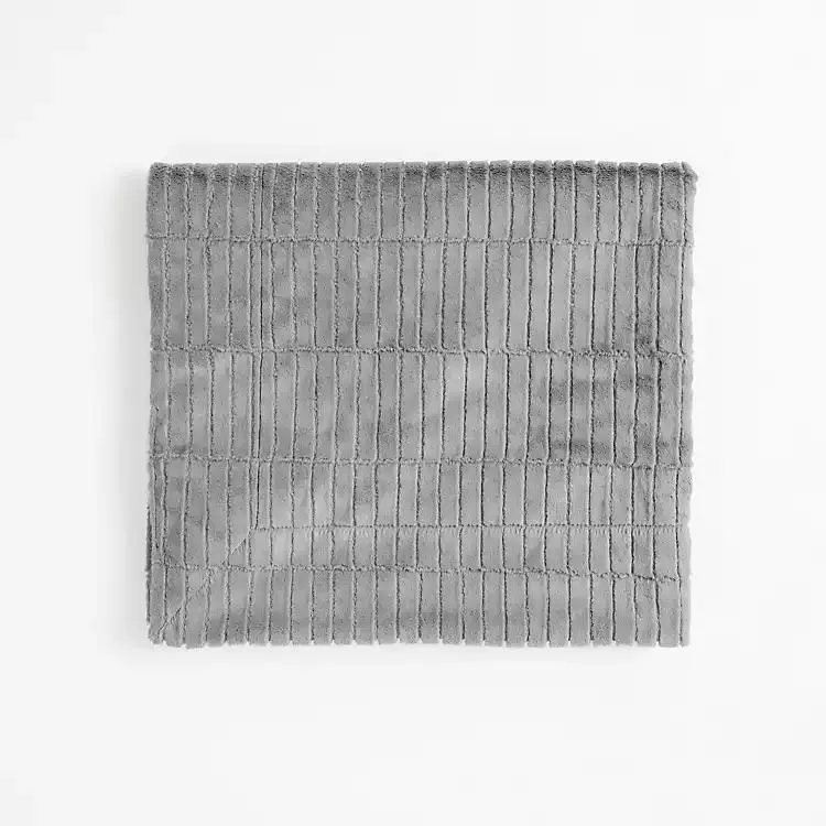 Gray Milan Fur Throw