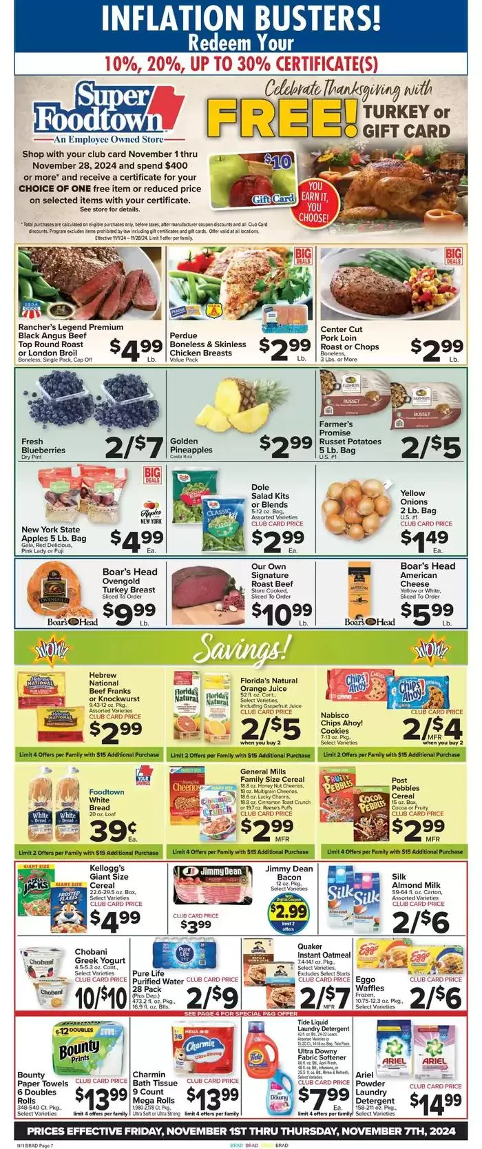 Weekly ad Great offer for all customers from November 1 to November 7 2024 - Page 1