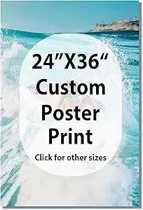 JIMUJIA Custom Canvas Art Print 24"x36" - Unframed Artwork, Personalized Wall Decor, Customizable Photo, Custom Portrait, Office, Living Room, Bedroom Wall Art(24×36in,Unframe)