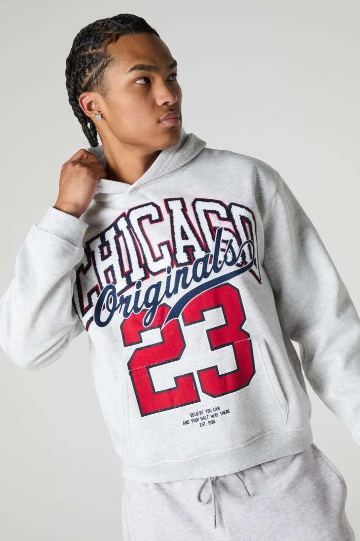 Chicago Chenille Embroidered Fleece Hoodie