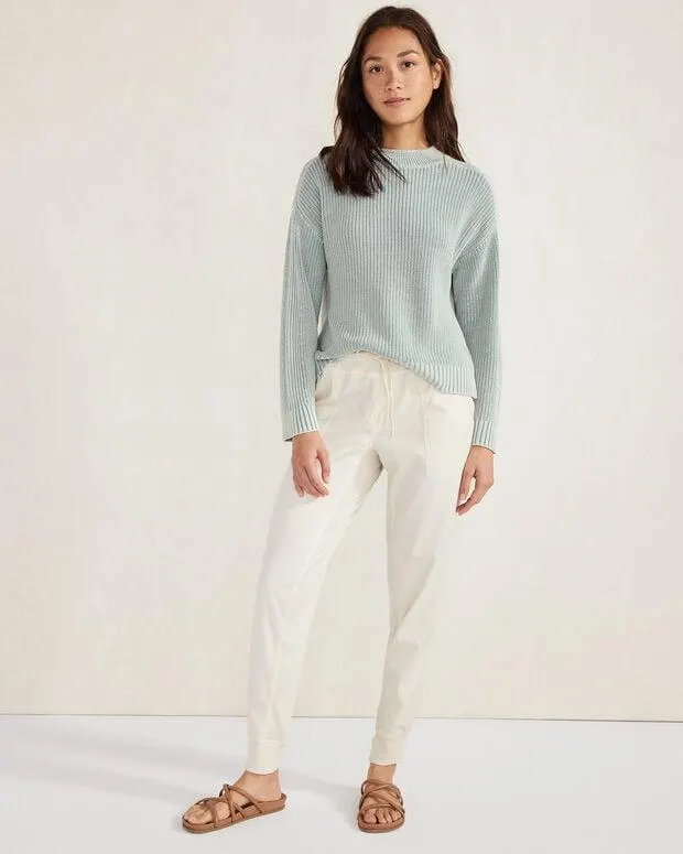 Garment-Dyed Organic Cotton Rollneck Sweater