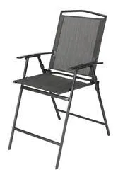 Backyard Creations® Gray Folding High Dining Chair