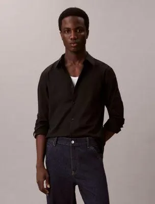 Tech Stretch Slim Button-Down Shirt