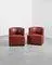 Set of Vintage Red Leather Chairs by Wittmann, 1990s