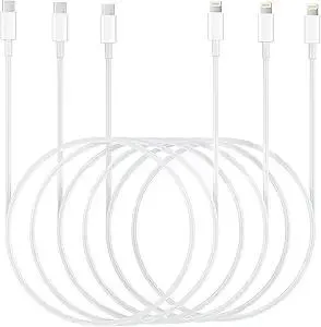 USB C to Lightning Cable 6.6ft 3Pack Original [Apple MFi Certified] iPhone Fast Charger Charging Cord Cable for iPhone 14/13/13 Pro/12/12 Pro/12 Pro Max/11/Xs Max/XR/X,iPad,AirPods Pro and More