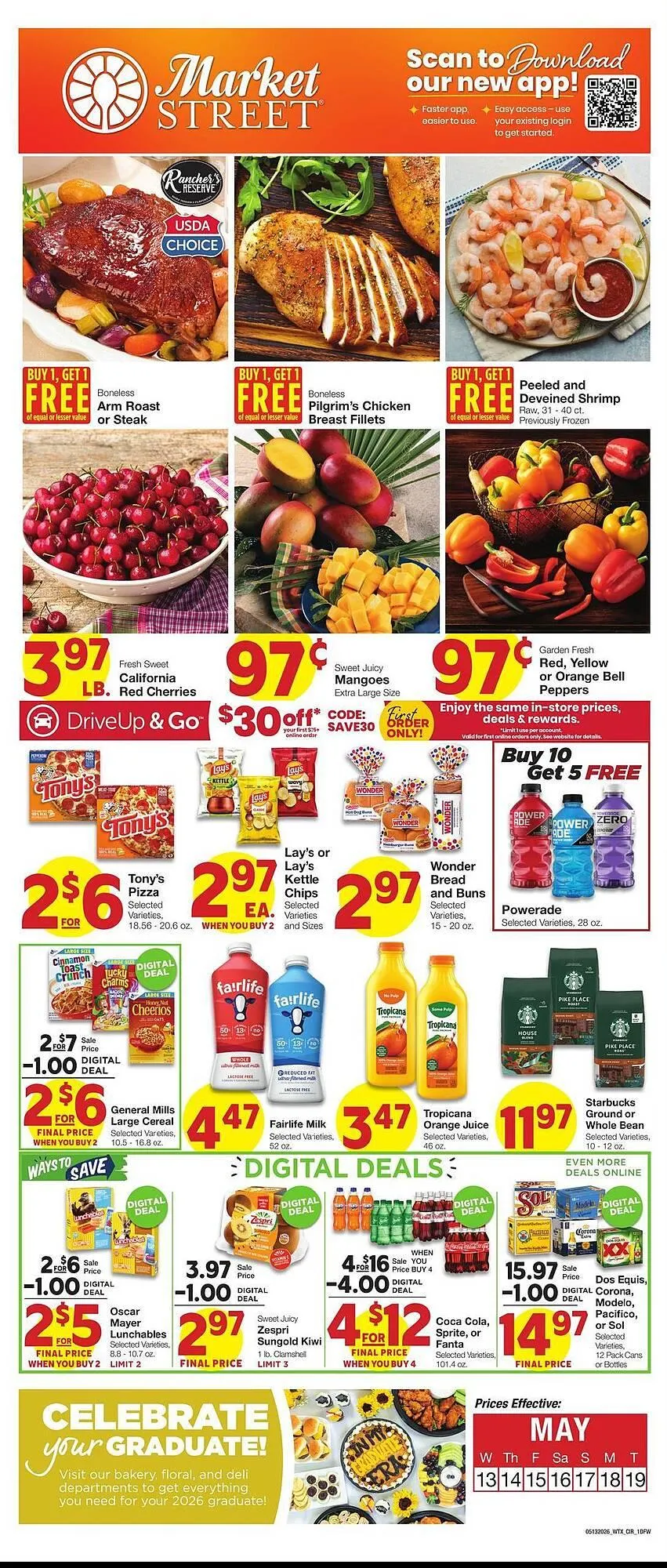 Weekly ad Market Street weekly ad from May 13 to May 19 2026 - Page 1