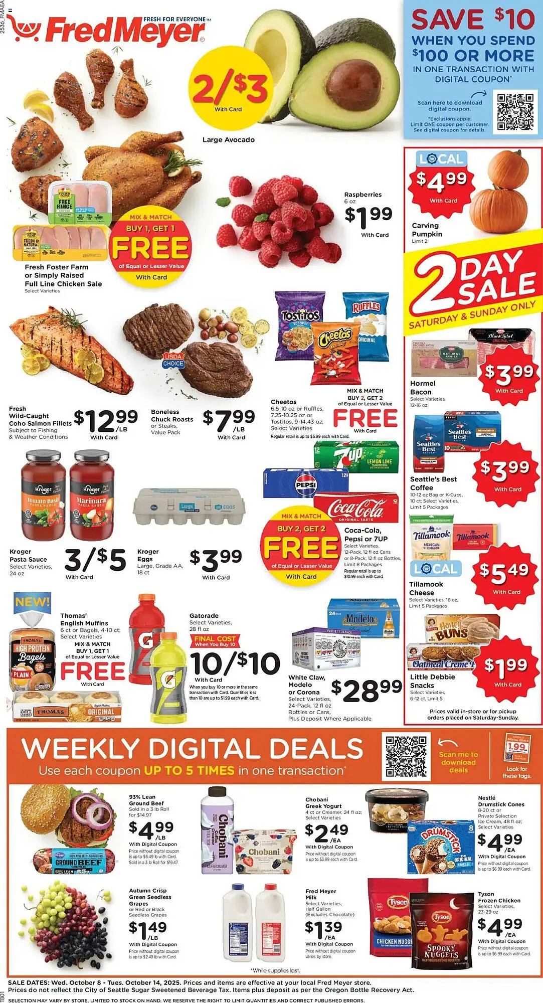 Weekly ad Fred Meyer weekly ad from October 8 to October 15 2025 - Page 1
