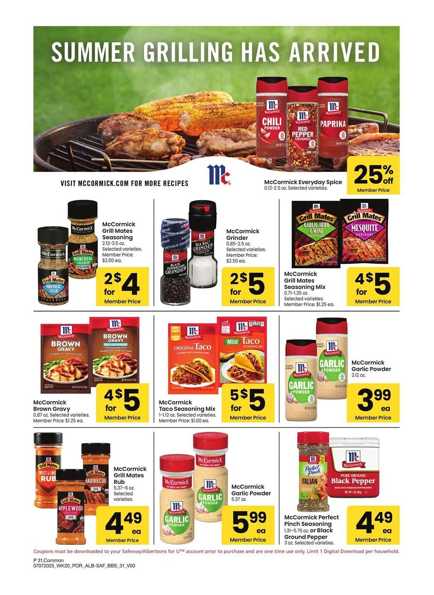 Weekly ad Albertsons Weekly Ad from July 7 to August 3 2025 - Page 31