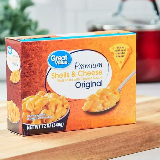 Great Value Premium Original Shells & Cheese, 12 oz