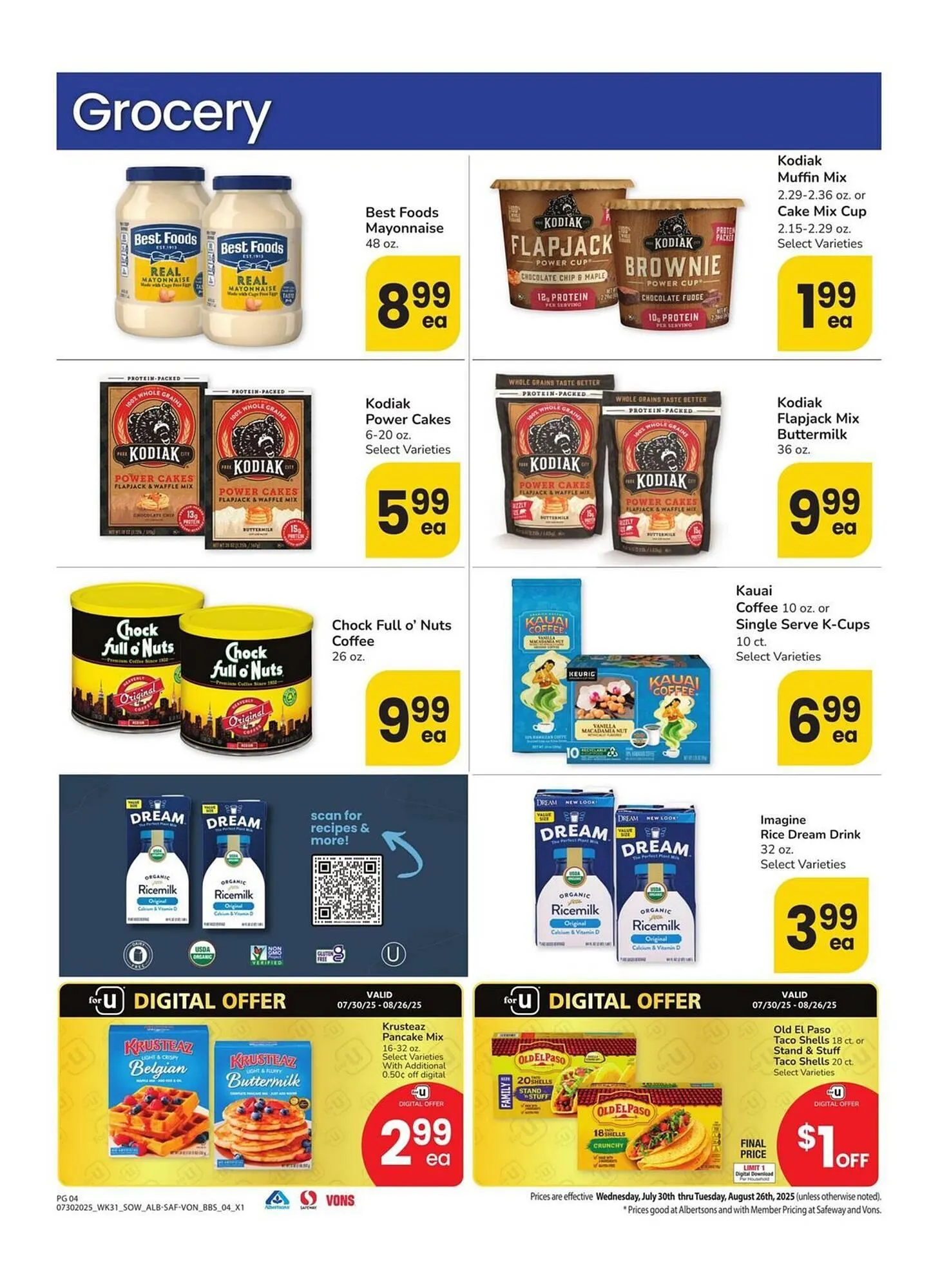 Weekly ad Albertsons Weekly Ad from July 30 to August 26 2025 - Page 4