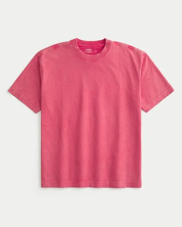 Boxy Washed Heavyweight Crew T-Shirt