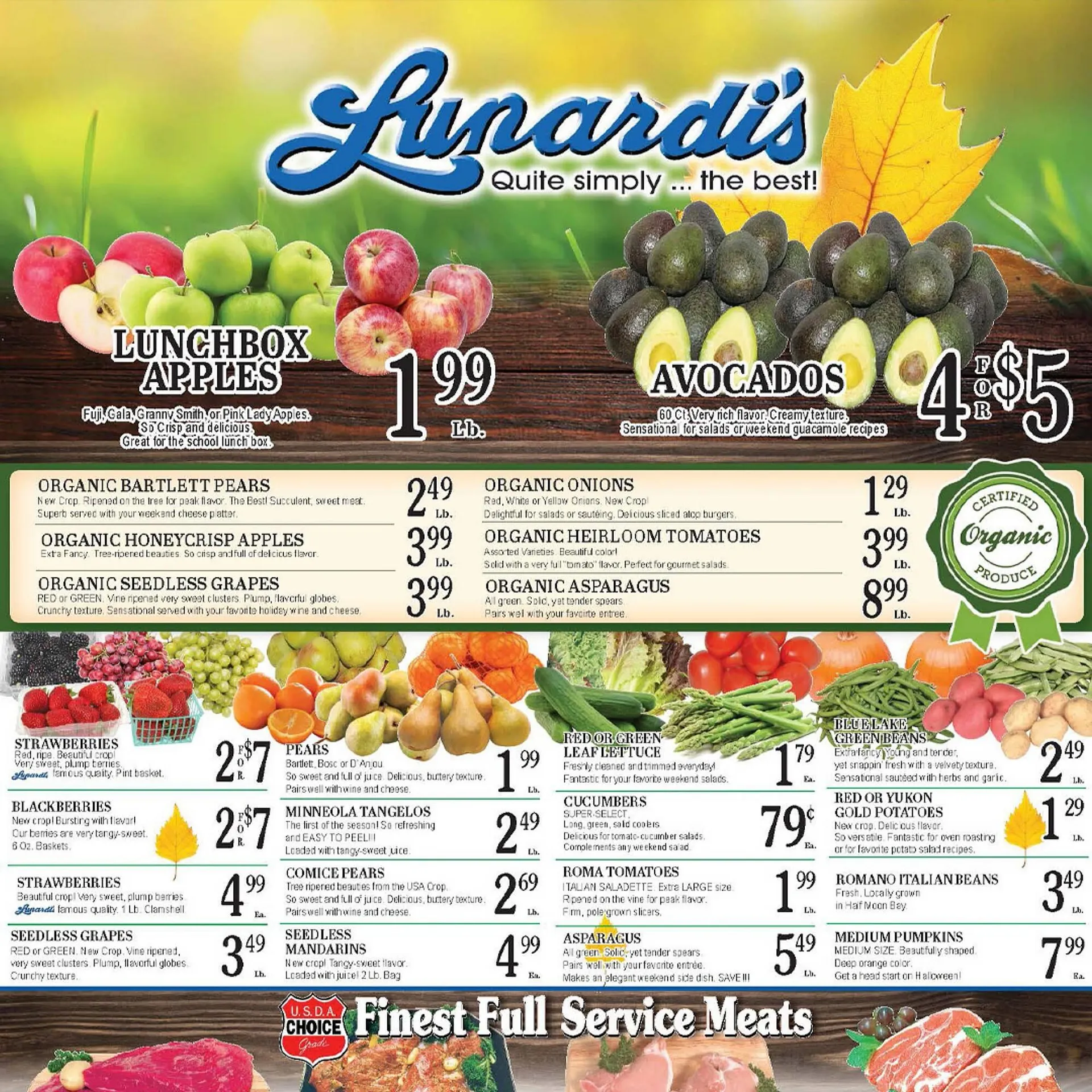 Weekly ad Lunardis weekly ad from October 1 to October 7 2025 - Page 1