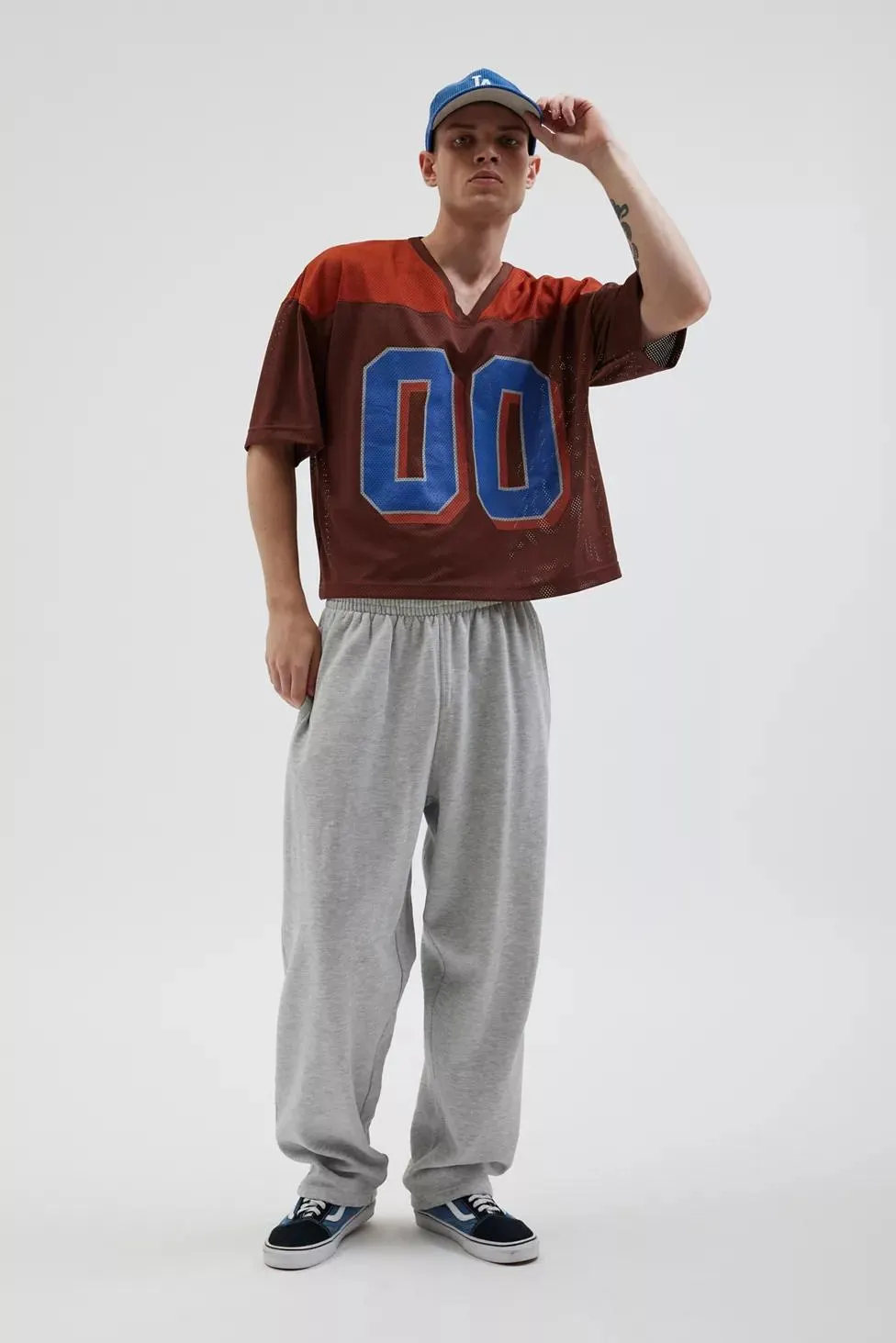 UO Football Jersey V-Neck Tee