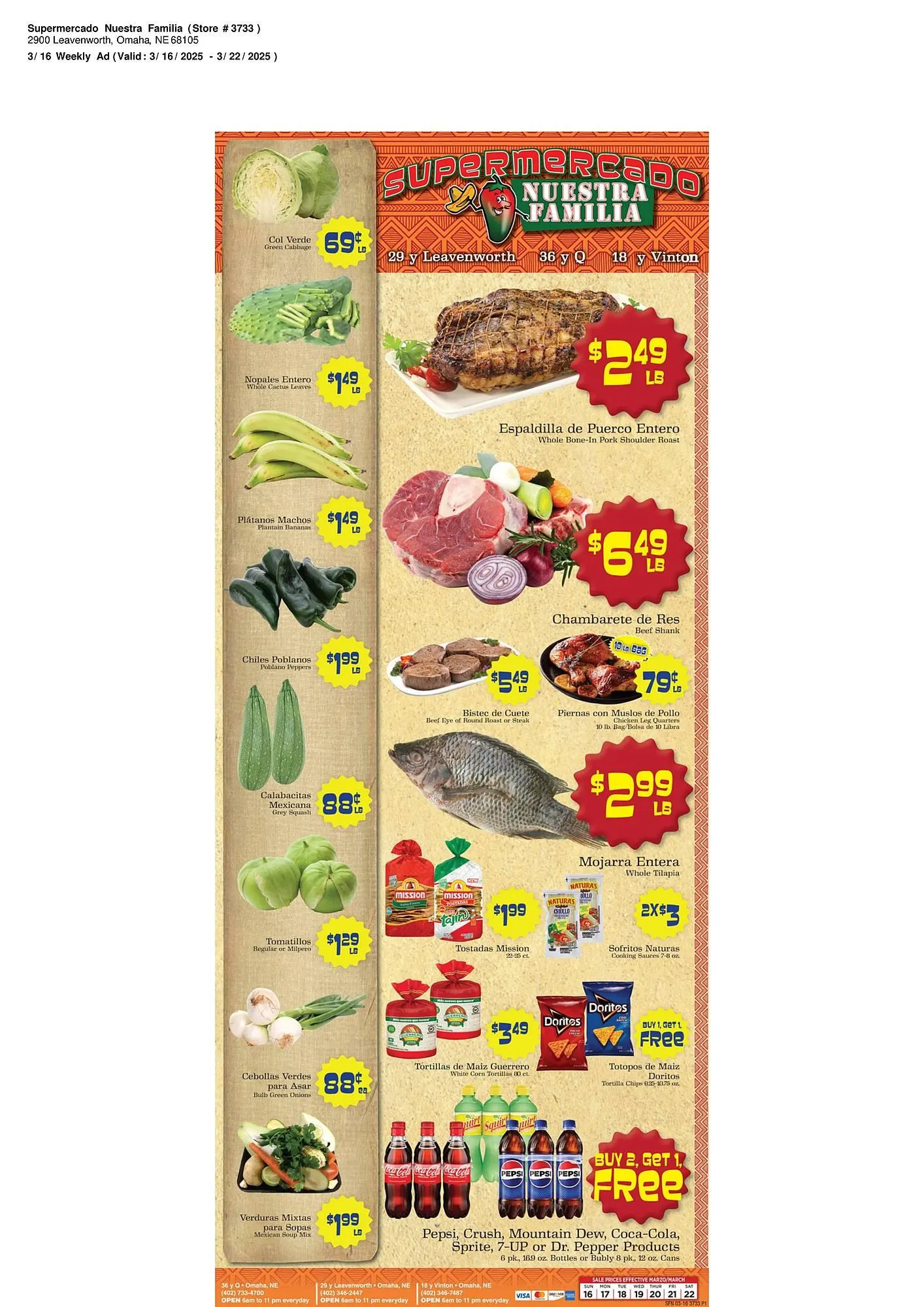 Supermercado Nuestra Familia Weekly Ad - 1