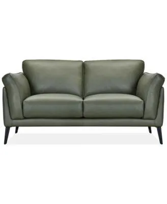 Keery 66.5" Leather Loveseat, Created for Macy's
