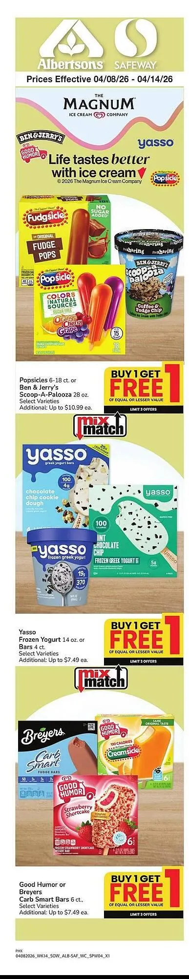 Weekly promotion Safeway weekly ad spanning from April 8 to April 14 2026 - Page 3 for Catalogue 365