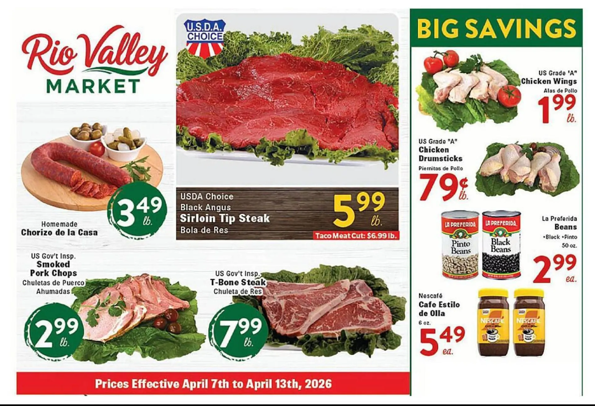 Weekly ad Rio Valley Market weekly ad from April 7 to April 13 2026 - Page 1