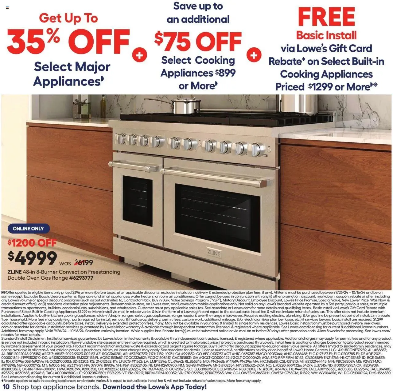 Weekly ad Lowe's - In Store Promotion from September 26 to October 16 2024 - Page 10