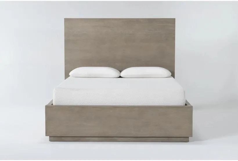 Pierce Natural Queen Wood Platform Bed | Adjustable Base Compatible