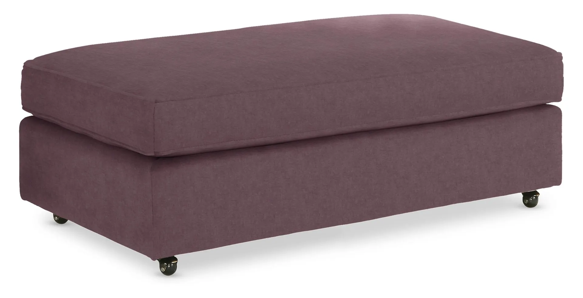 York 45w 30d 17h Oversized Storage Ottoman in Windsor Aubergine