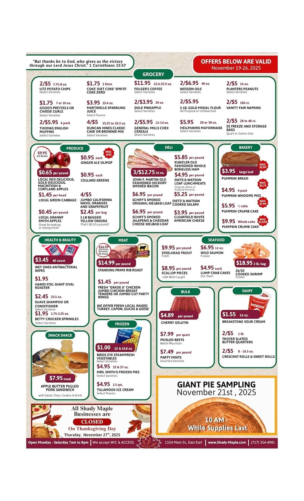 Weekly ad Shady Maple Farm Market weekly ad from November 19 to November 26 2025 - Page 2