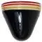 Febo Wall Lamp Sconce in Black Murano Glass by Roberto Pamio for Leucos, Italy, 1980s